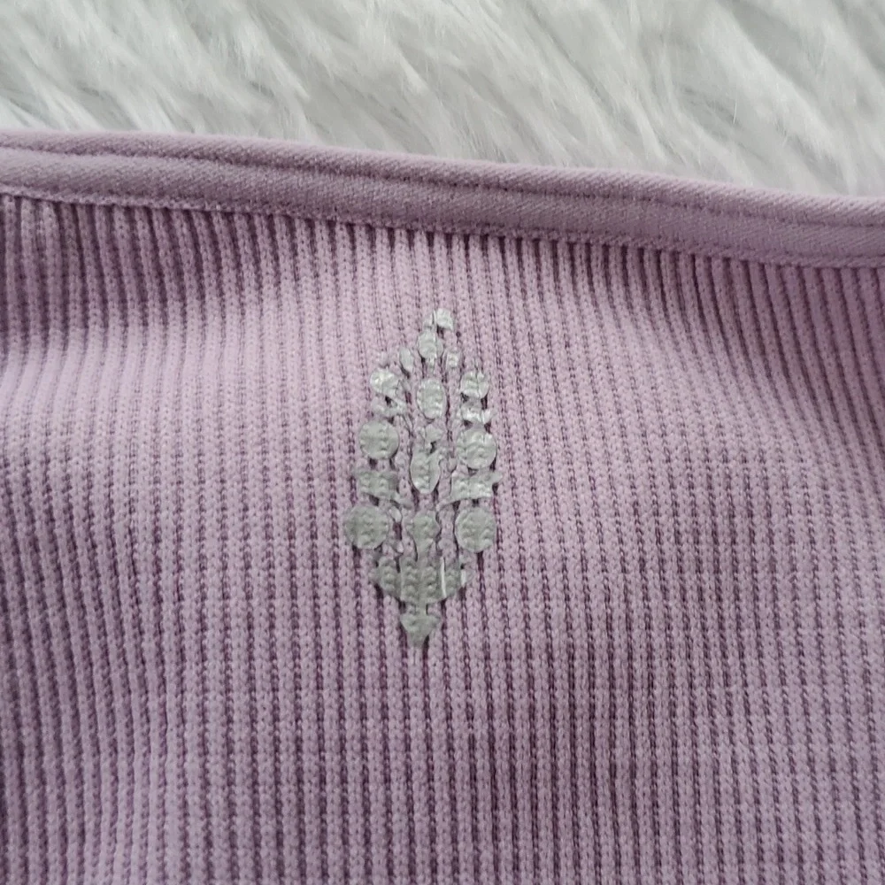 35. Free People Movement Cut It Out Longsleeve Crop Lilac - Picture 7 of 13
